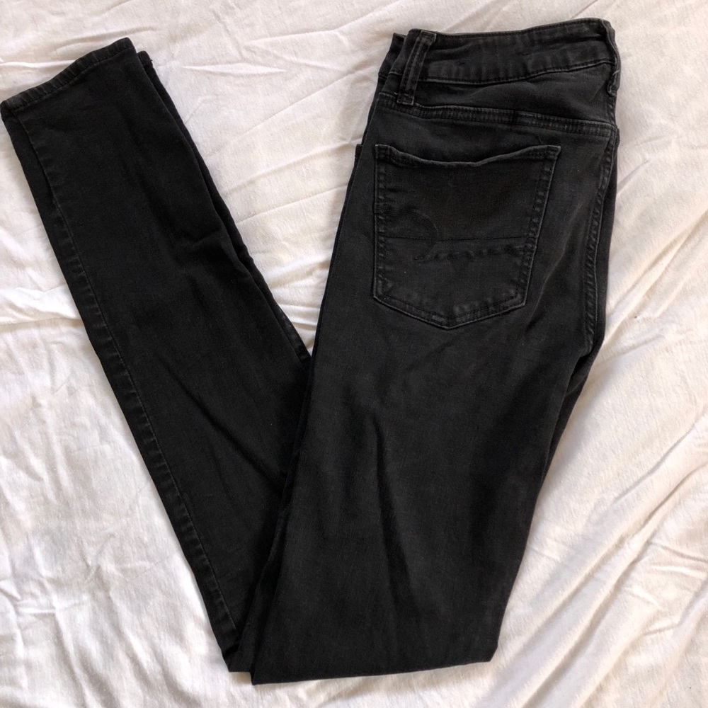 Extra Long Black Skinny Jeans
